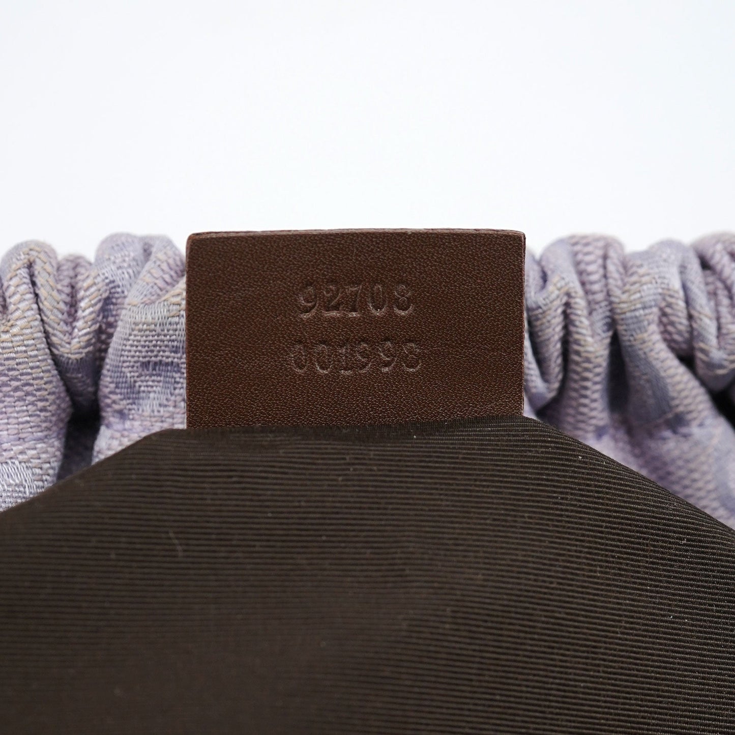 Lilac GG Bamboo Dual Handle Shoulder Bag