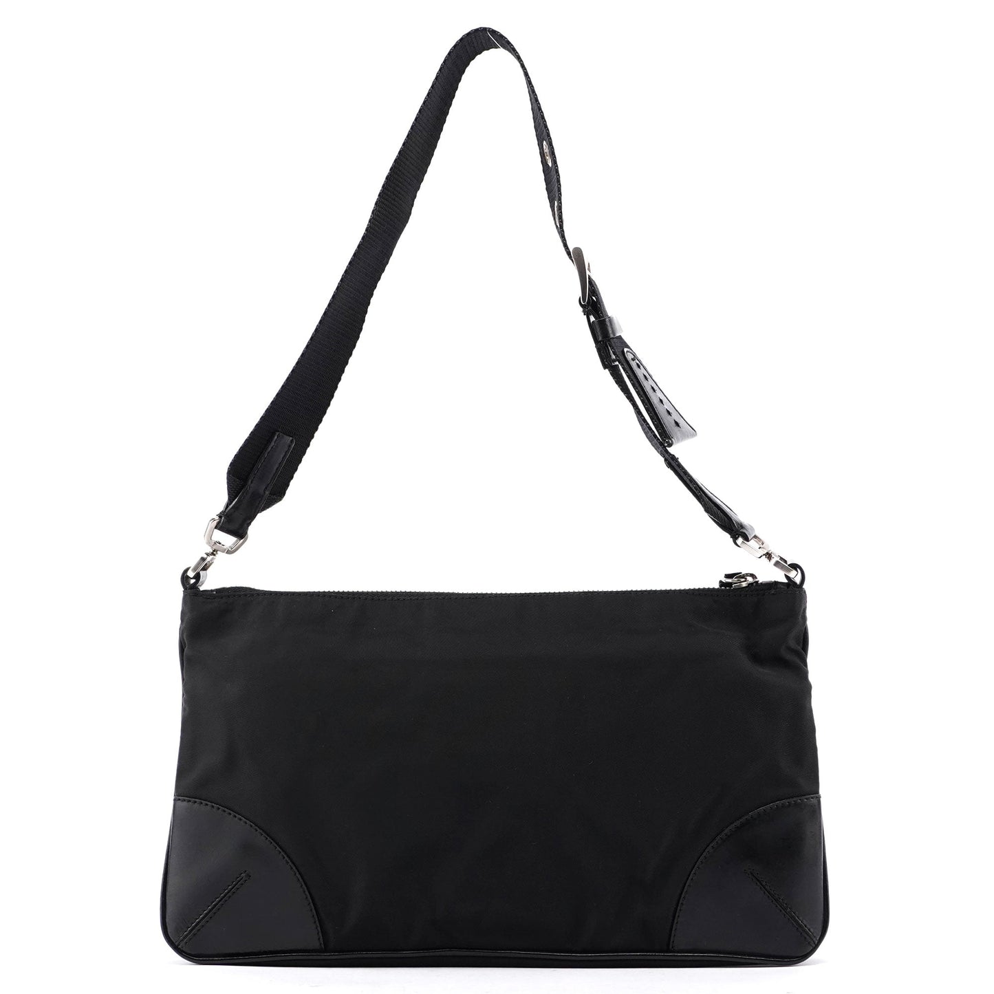 Prada Black Tessuto Leather Shoulder Bag
