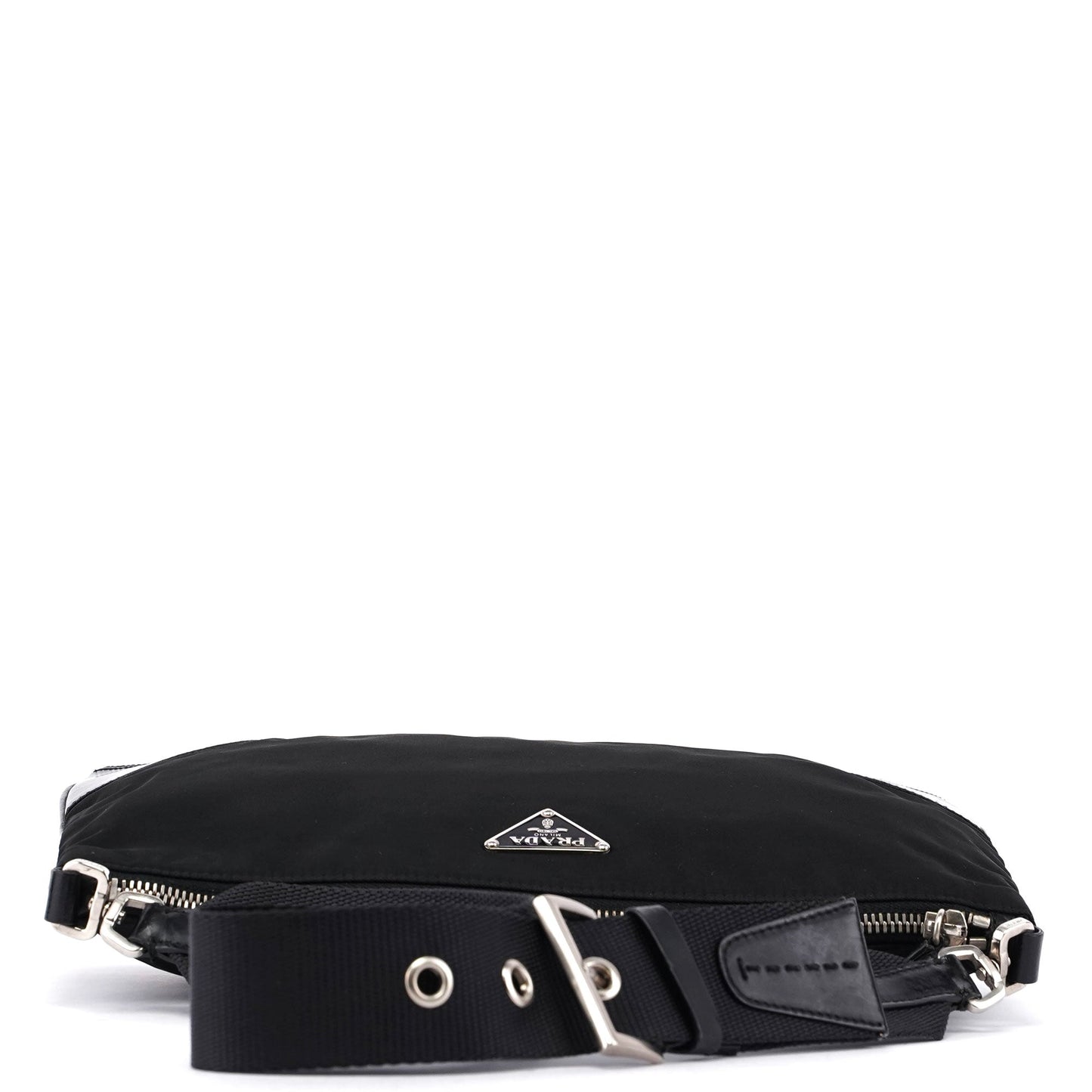 Prada Black Tessuto Leather Shoulder Bag