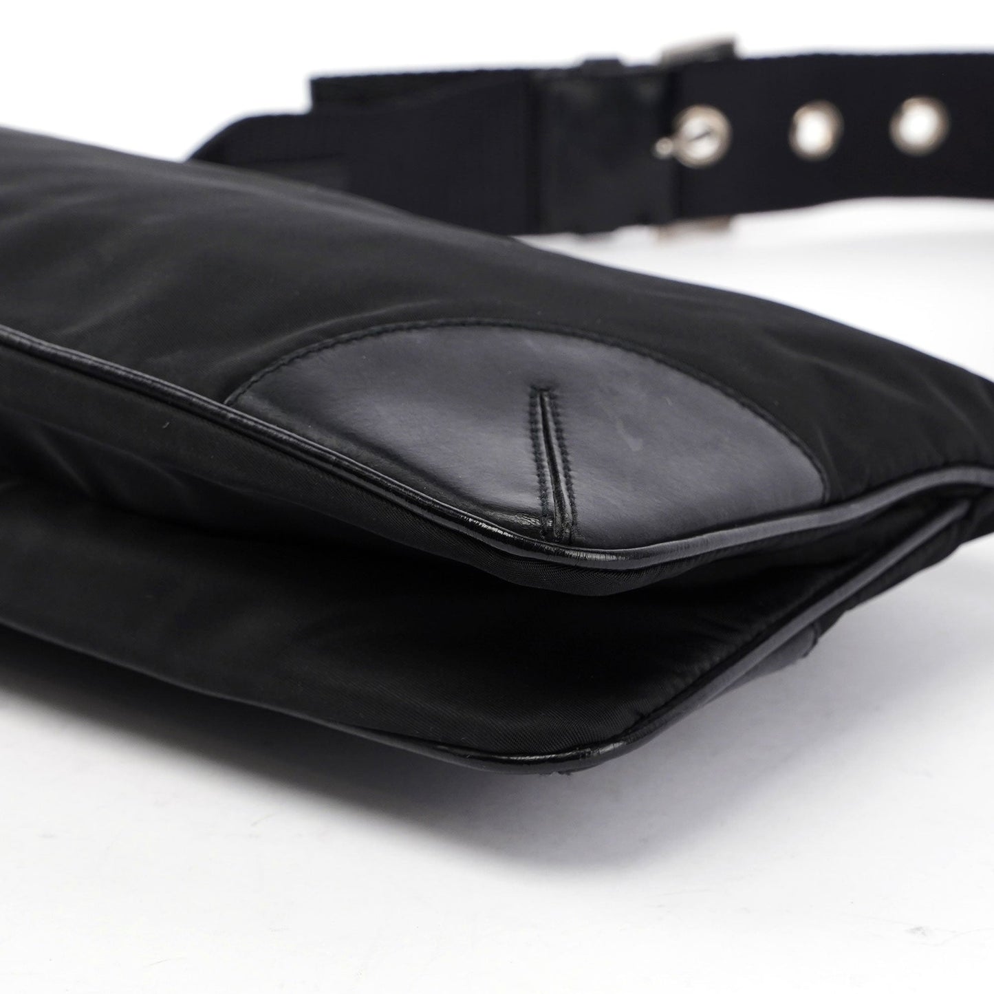 Prada Black Tessuto Leather Shoulder Bag