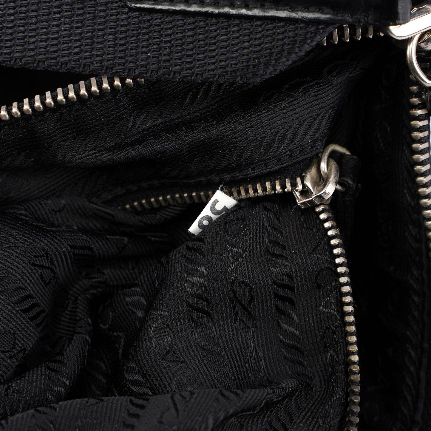 Prada Black Tessuto Leather Shoulder Bag