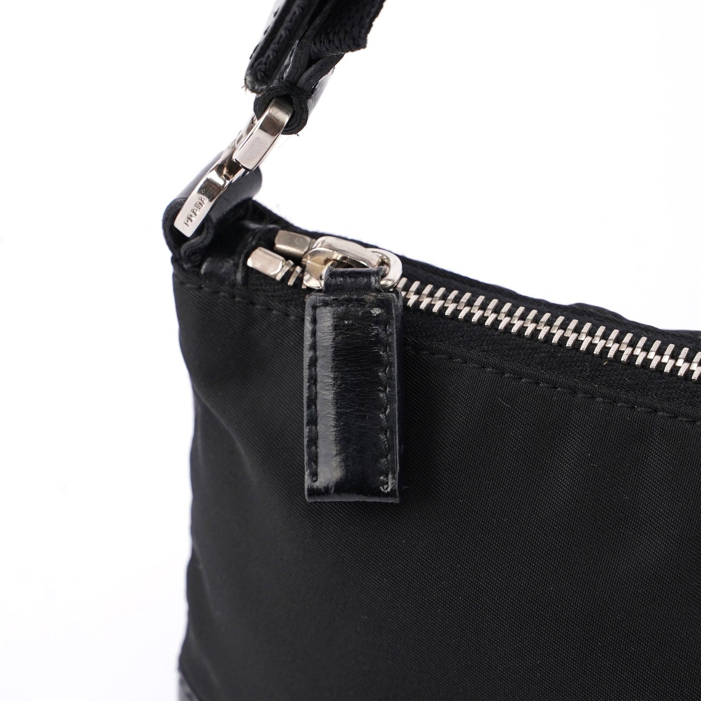Prada Black Tessuto Leather Shoulder Bag