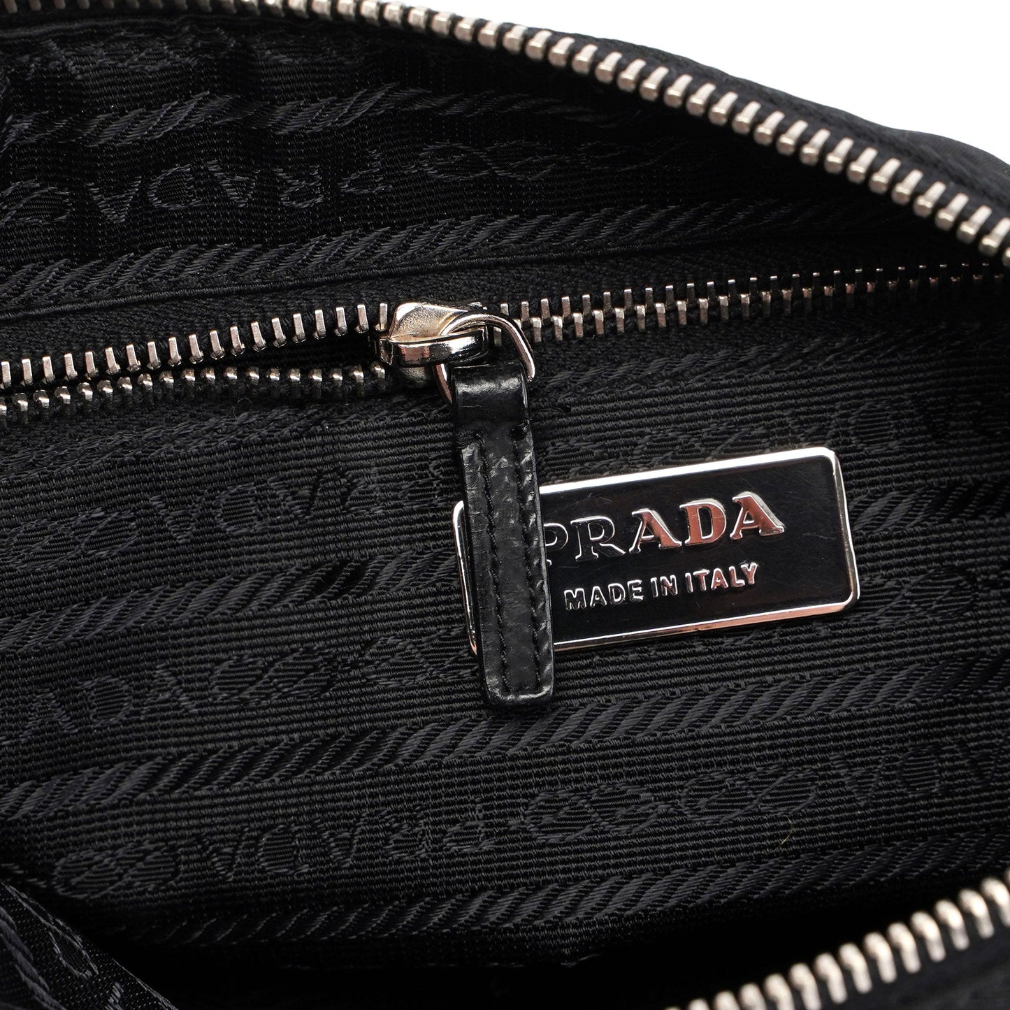 Prada Black Tessuto Leather Shoulder Bag