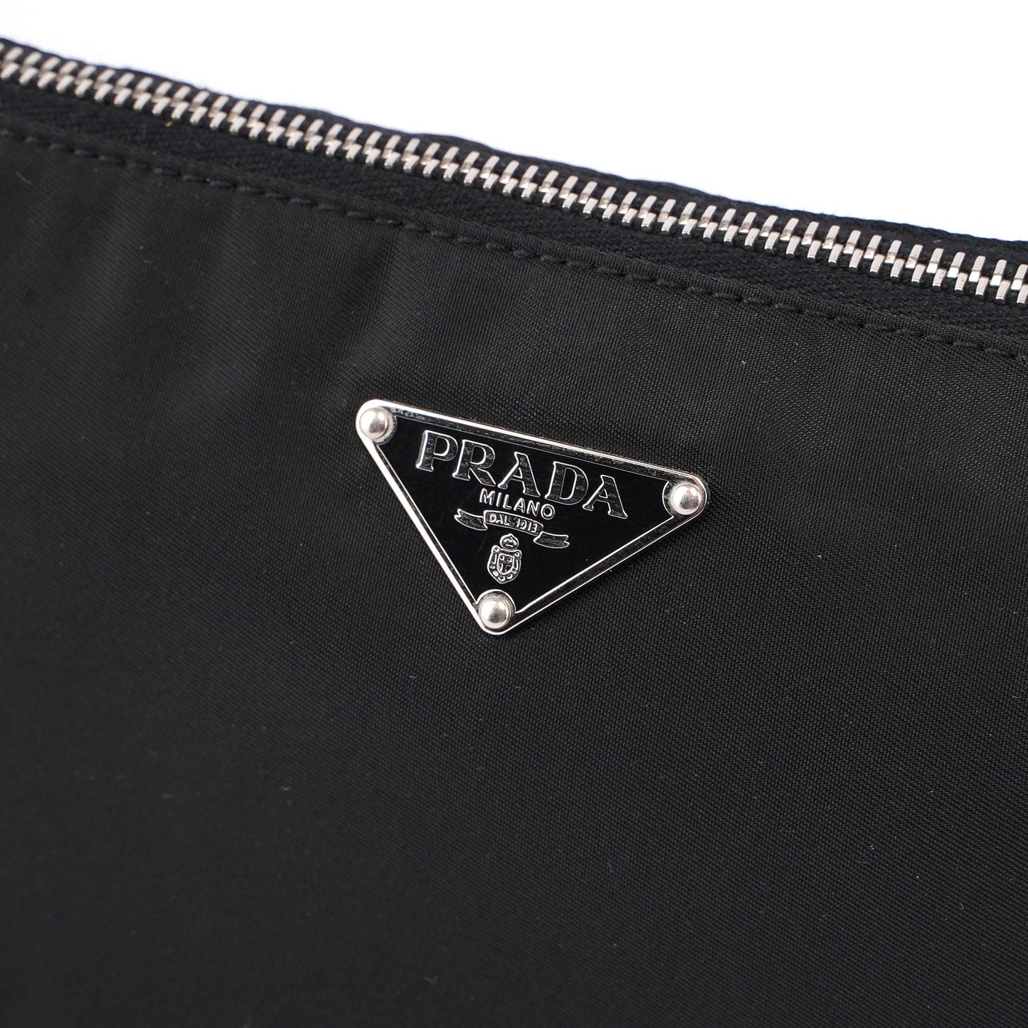 Prada Black Tessuto Leather Shoulder Bag