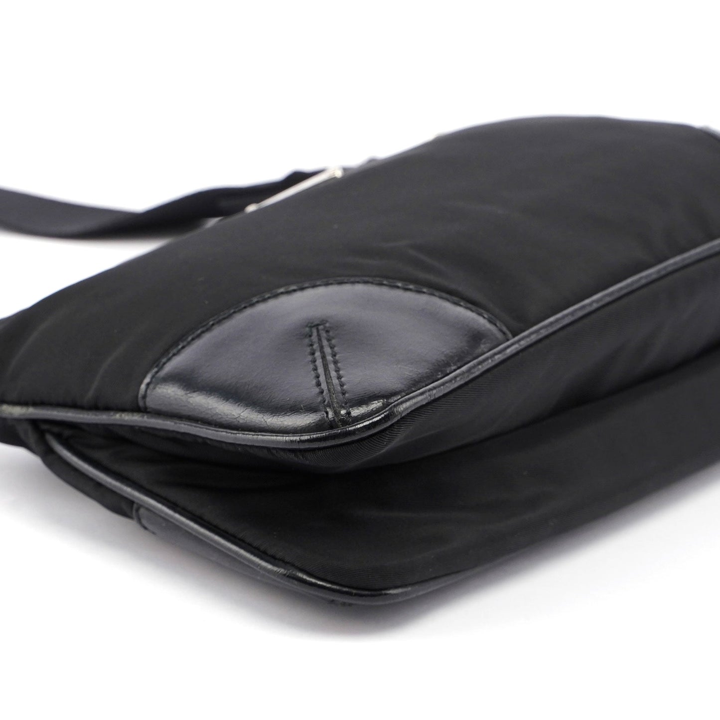 Prada Black Tessuto Leather Shoulder Bag