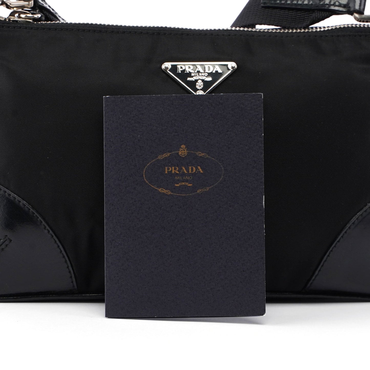 Prada Black Tessuto Leather Shoulder Bag