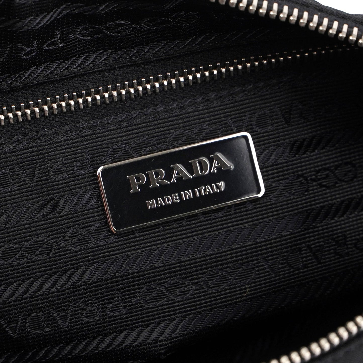 Prada Black Tessuto Leather Shoulder Bag