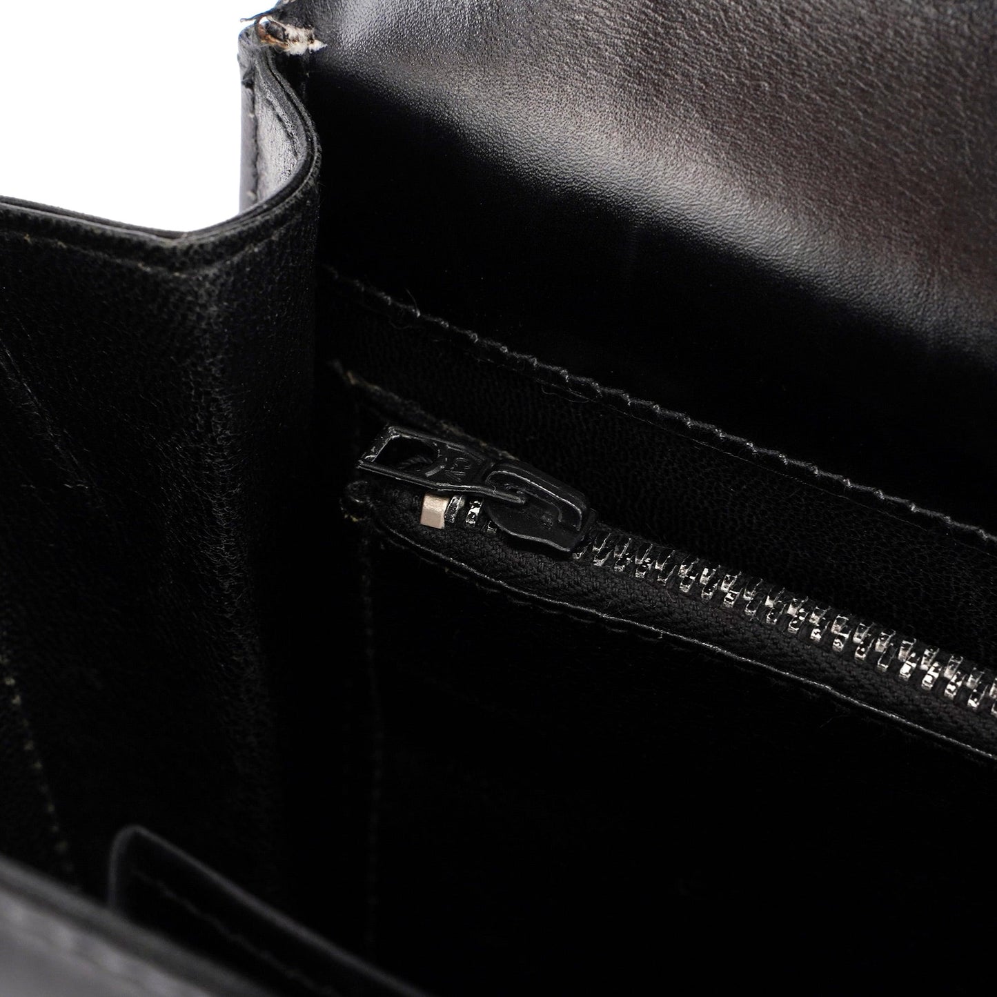 Vintage Black Calfskin G Shoulder Bag