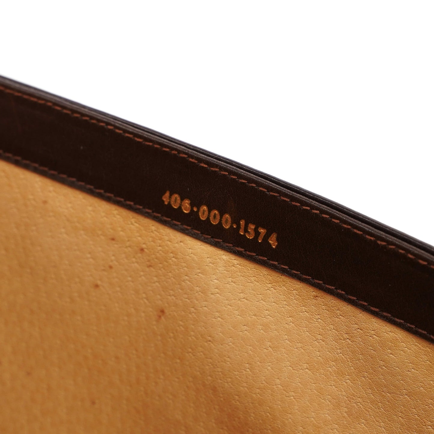 Vintage Brown Calfskin Turnlock Top Handle Bag