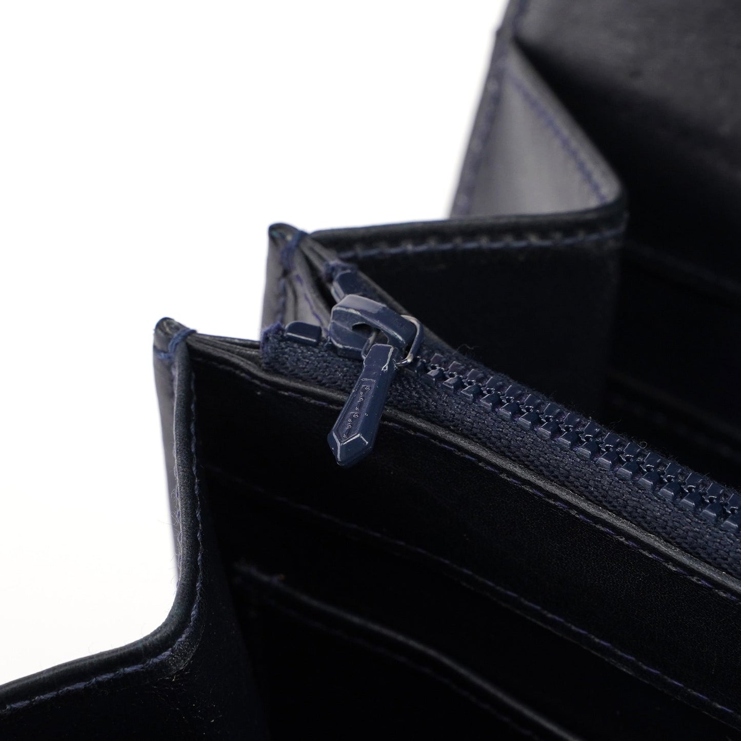 Vintage Navy Calfskin Top Handle Bag