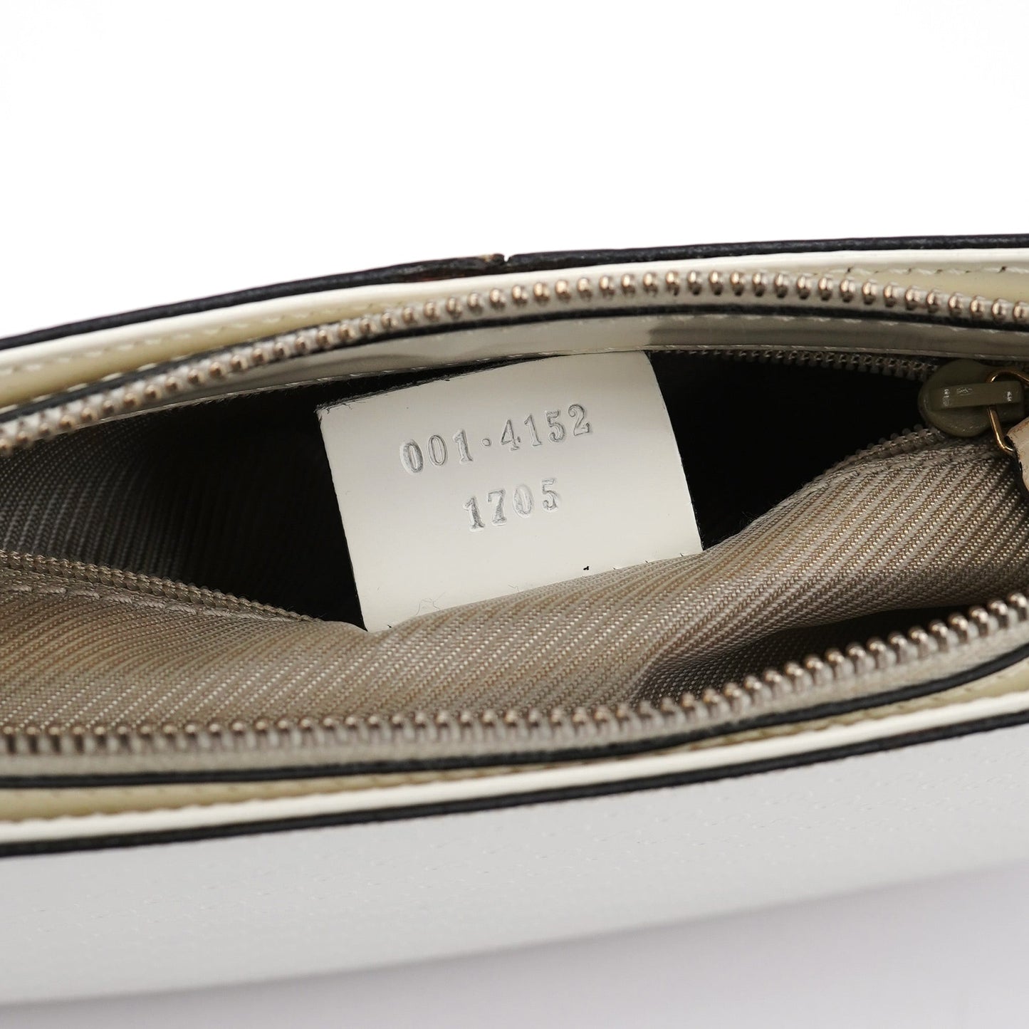 White Leather Micro GG Shoulder Bag