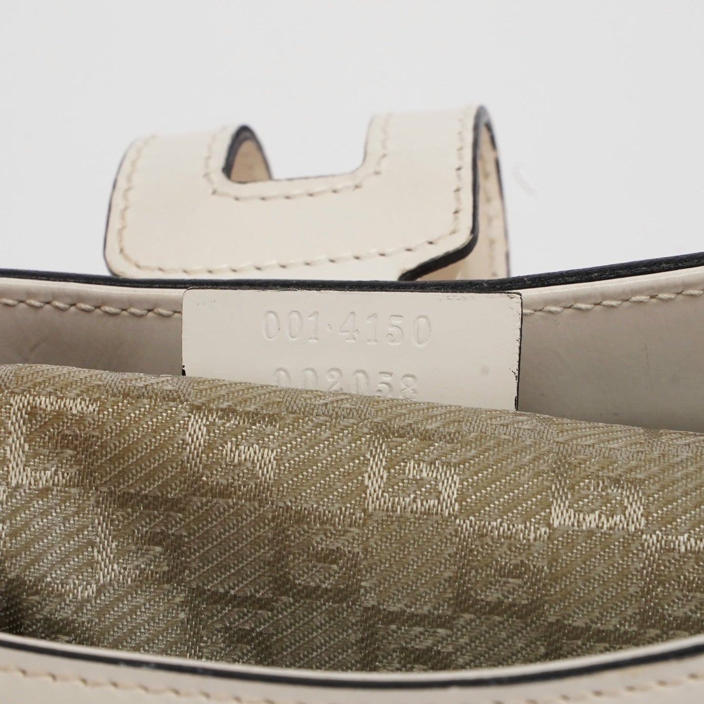 White Patent Leather Jackie Shoulder Bag