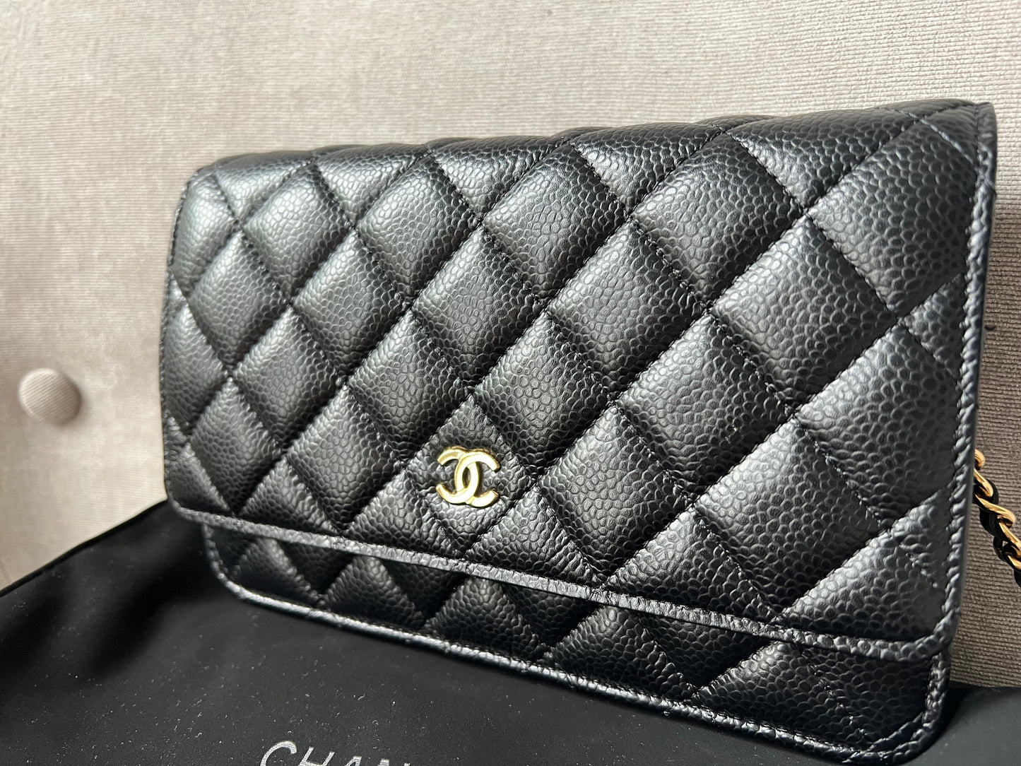 Chanel Black Caviar Wallet on Chain (RRP £2,810)