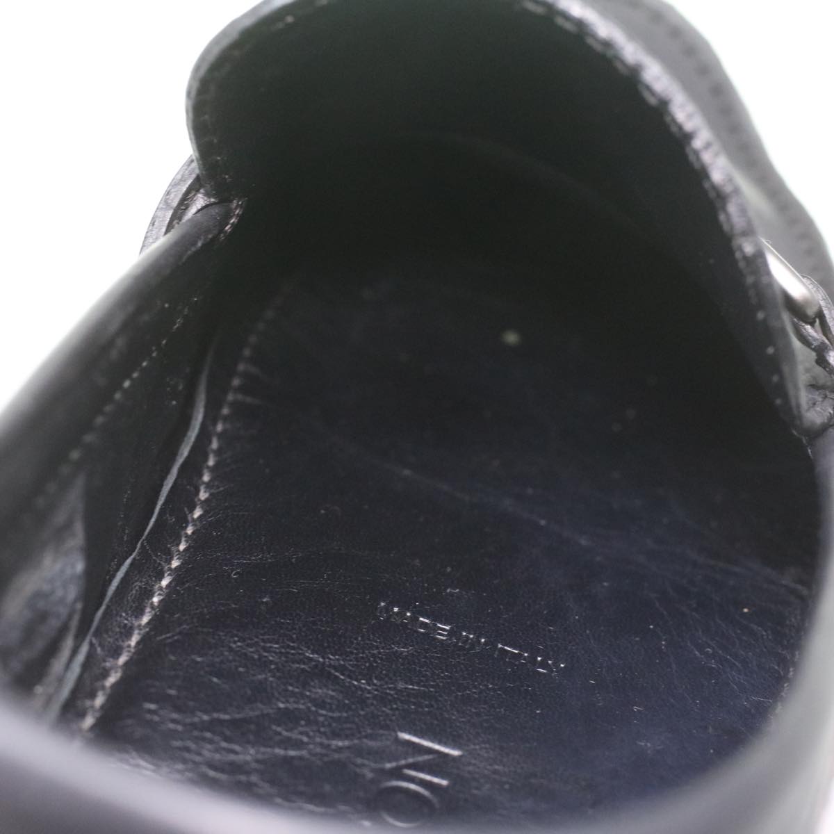 LOUIS VUITTON Damier Infini Driving Shoes Black 867567 LV kk168