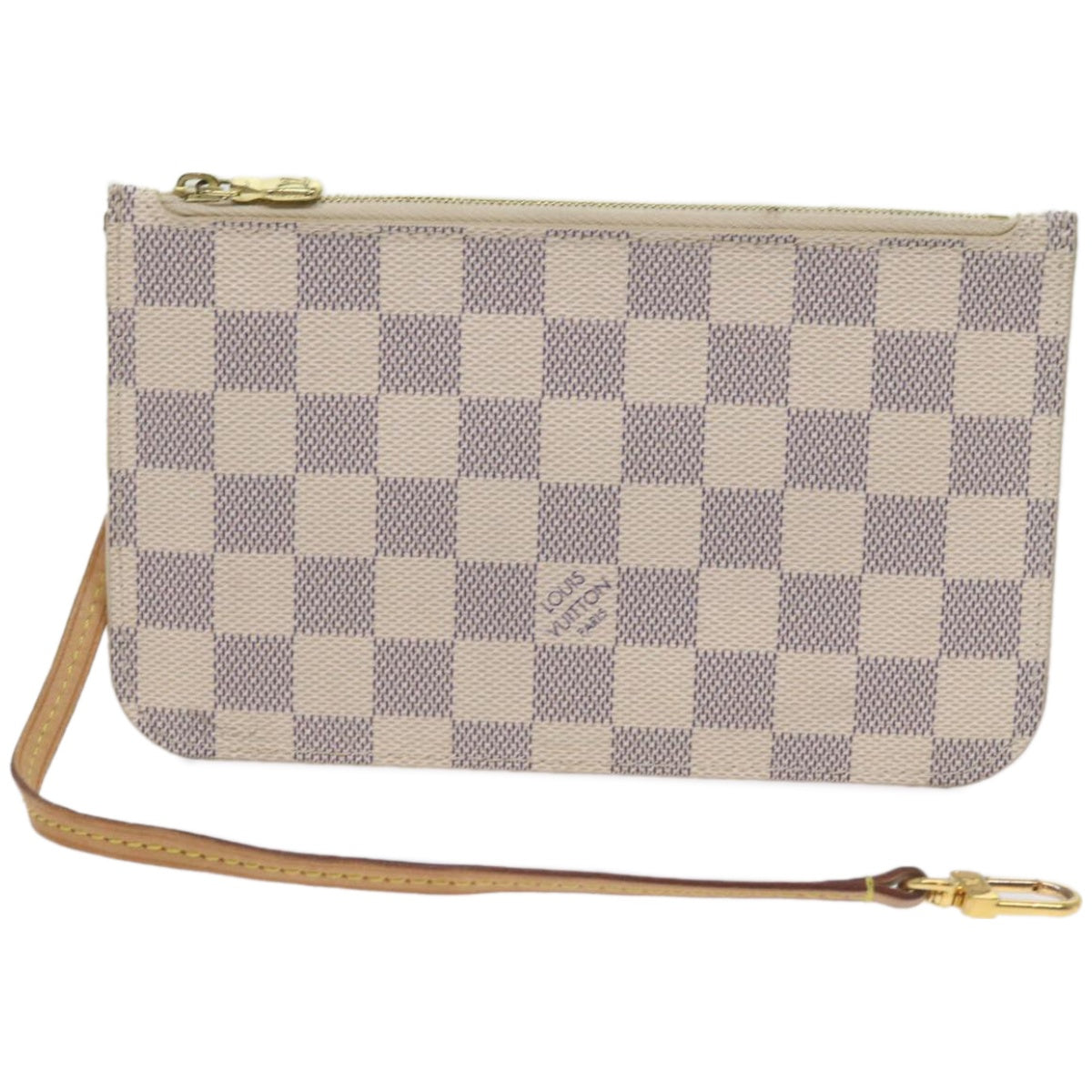 Louis Vuitton Neverfull Pouch  Canvas Clutch Bag ()