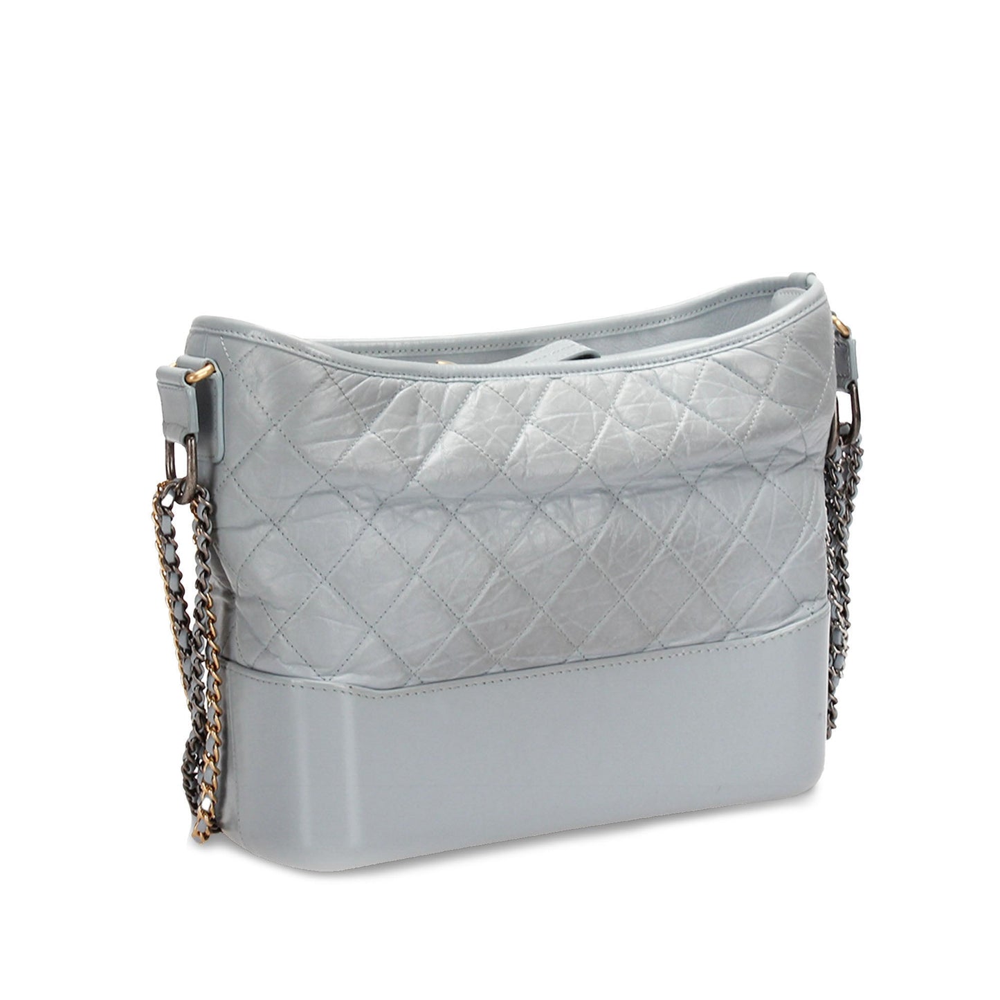 Gray Chanel Medium Gabrielle Leather Shoulder Bag