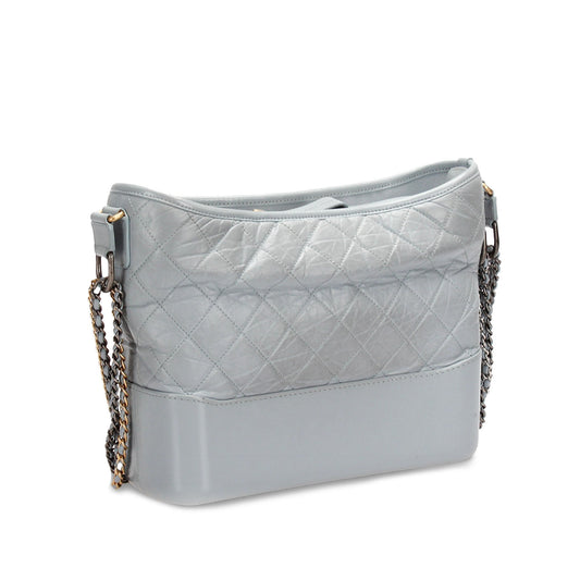 Gray Chanel Medium Gabrielle Leather Shoulder Bag