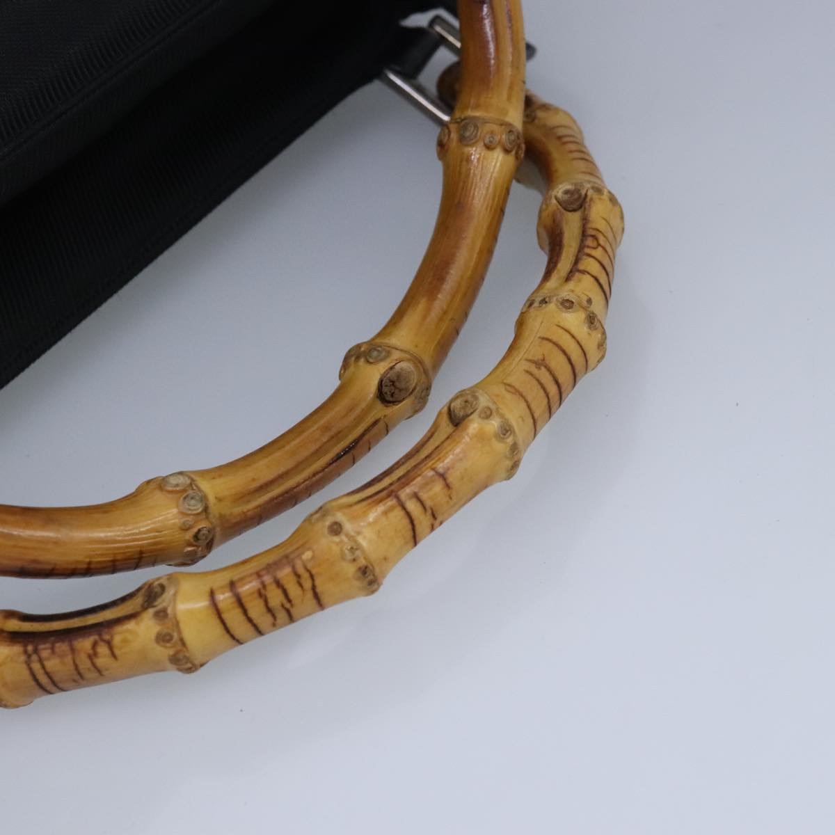 Gucci Bamboo Black Synthetic Handbag ()