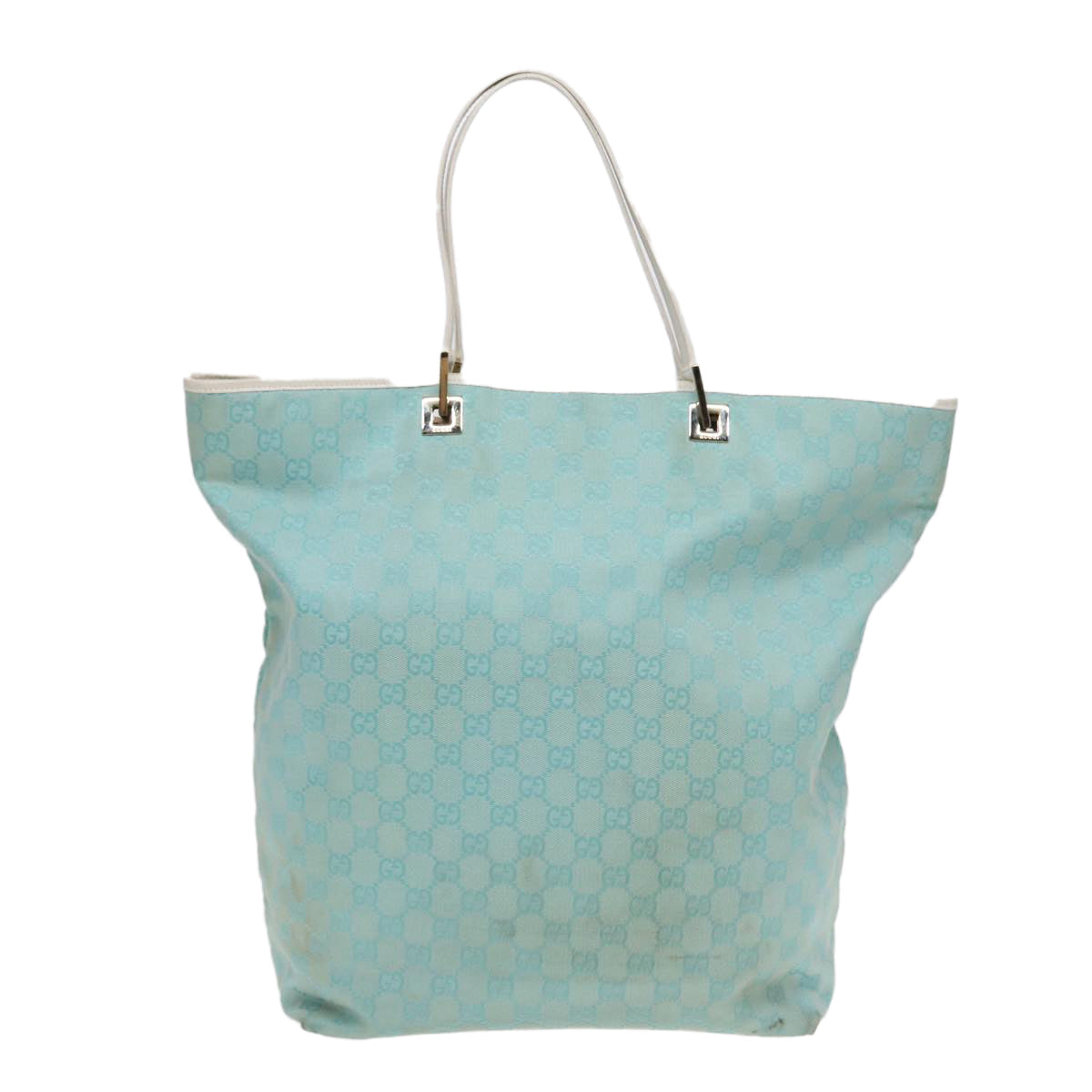 Gucci Gg Canvas Blue Canvas Tote Bag ()