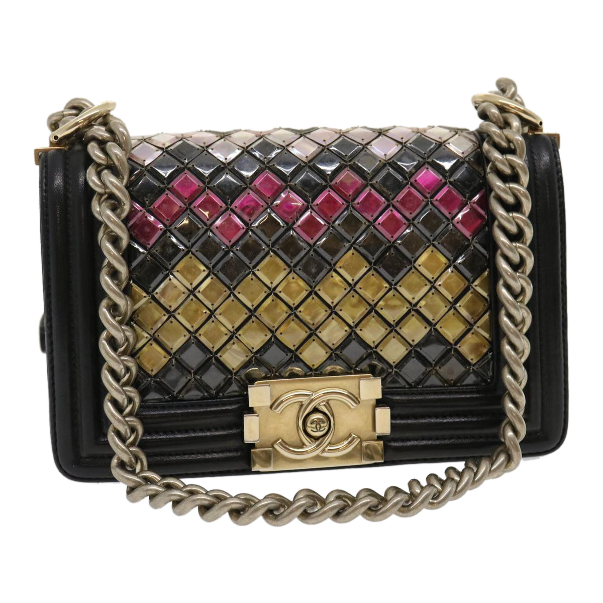 Chanel Boy Multicolour Leather Shoulder Bag ()