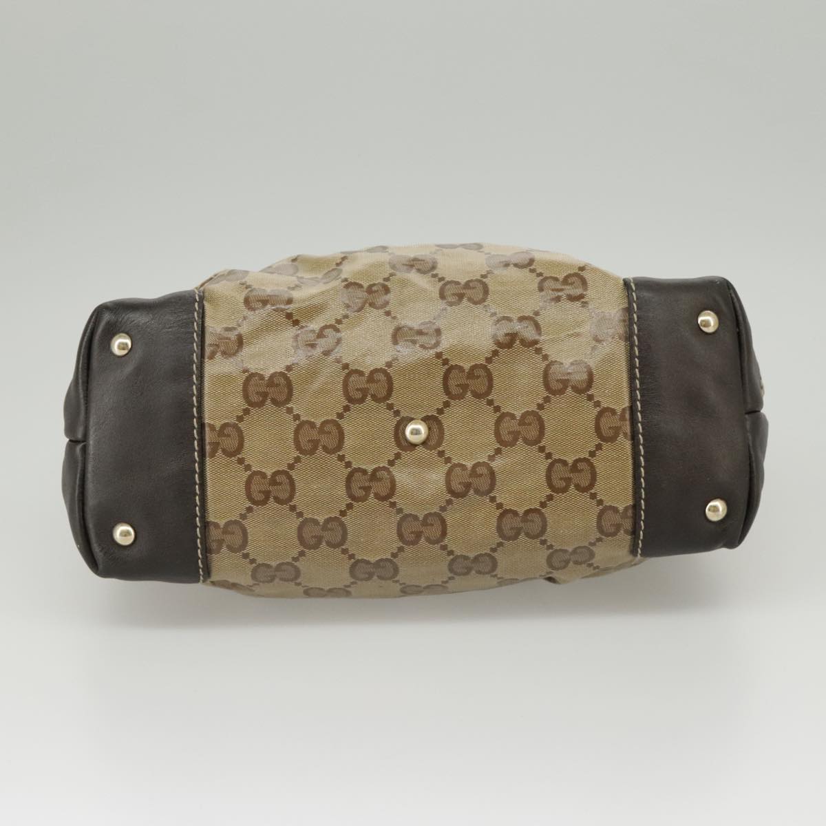 Gucci Gg Crystal Beige Canvas Handbag ()