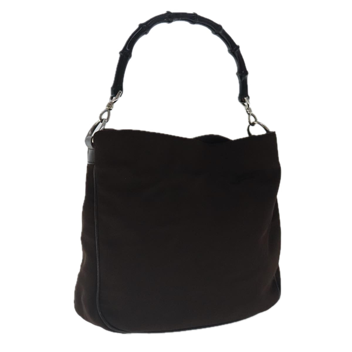 Gucci Bamboo Brown Synthetic Handbag ()