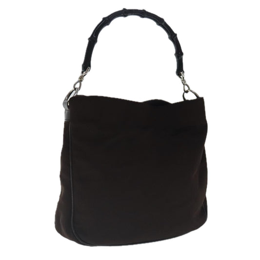 Gucci Bamboo Brown Synthetic Handbag ()