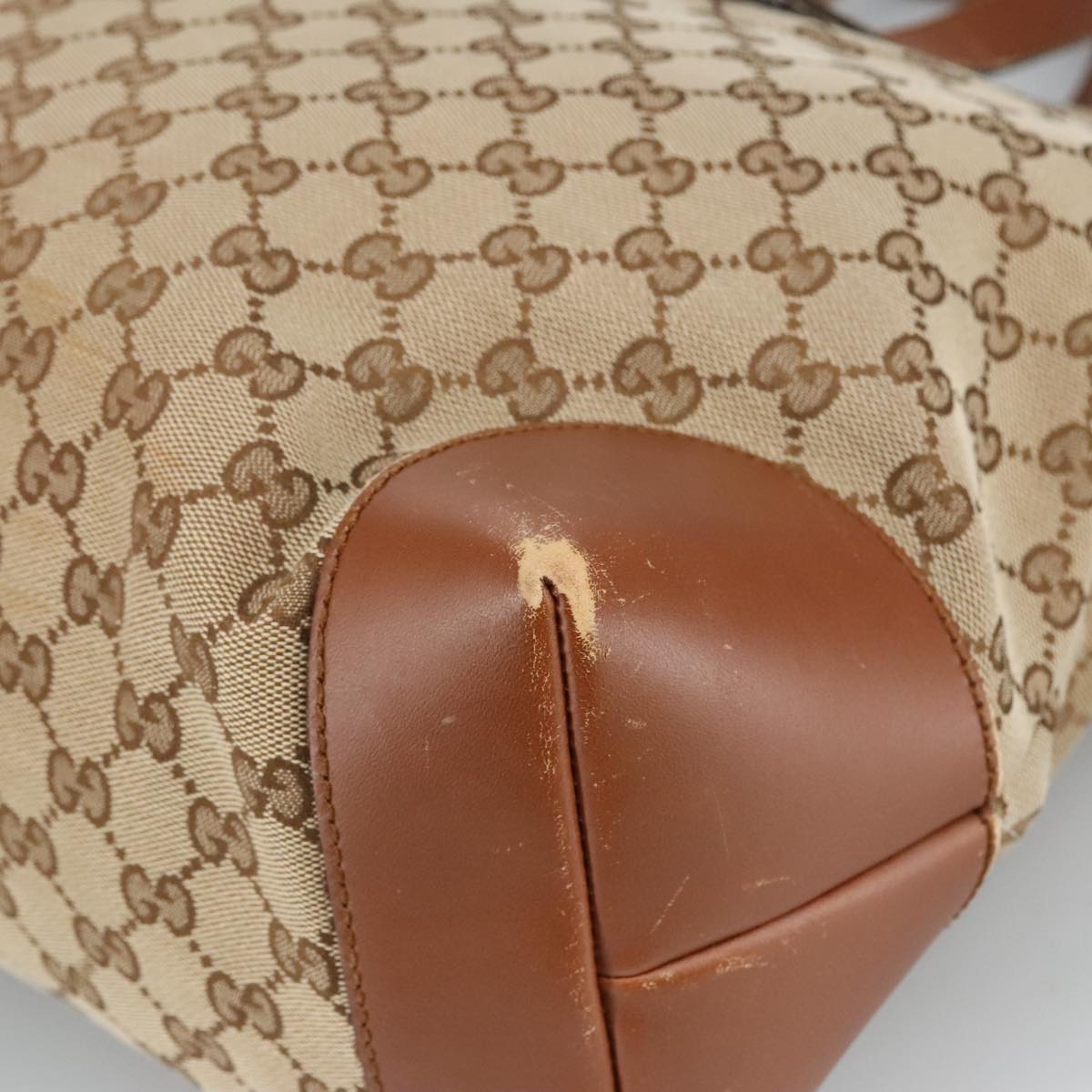 Gucci Beige Canvas Tote Bag ()