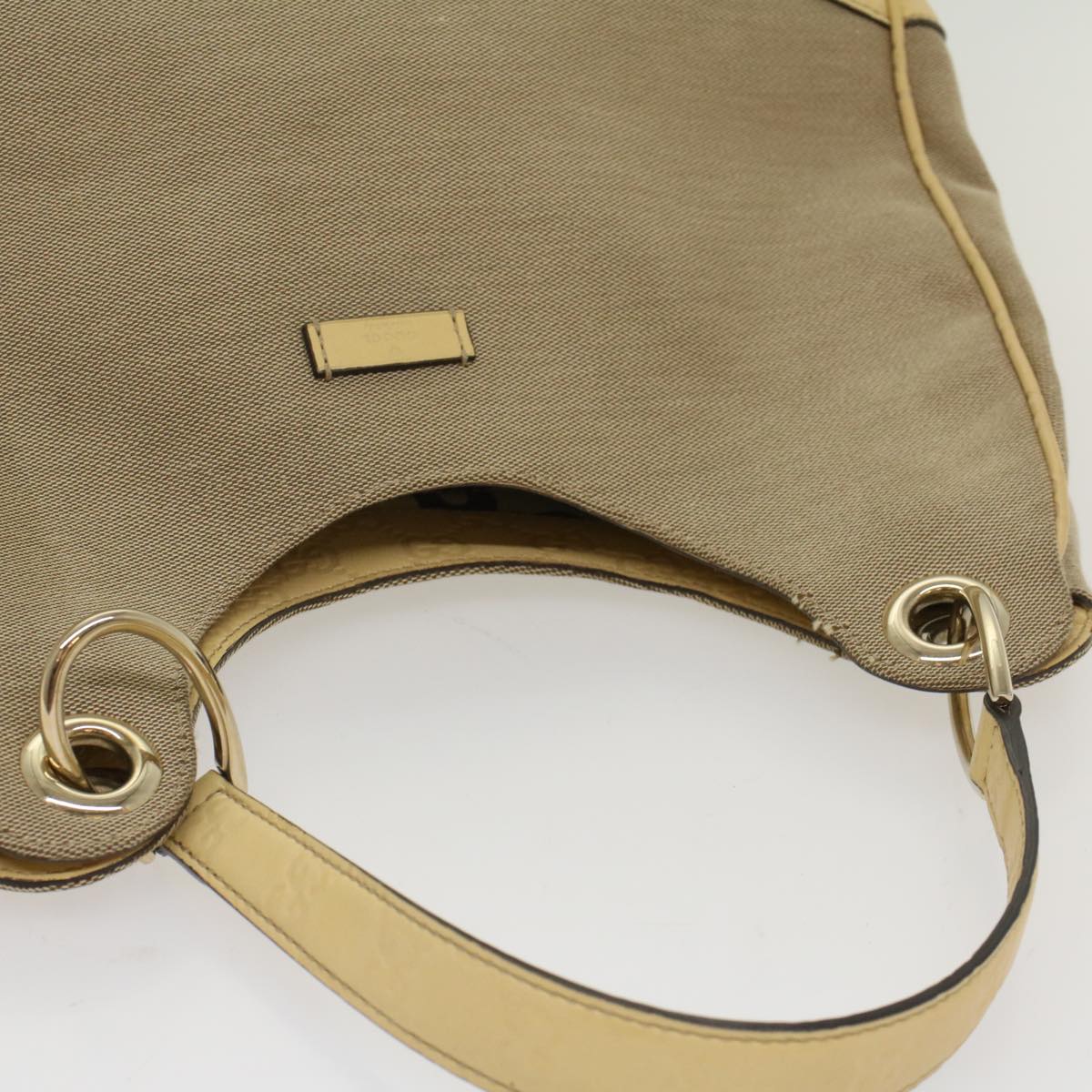 Gucci Hobo Grey Canvas Shoulder Bag ()