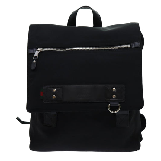 Gucci Sherry Black Synthetic Backpack Bag ()