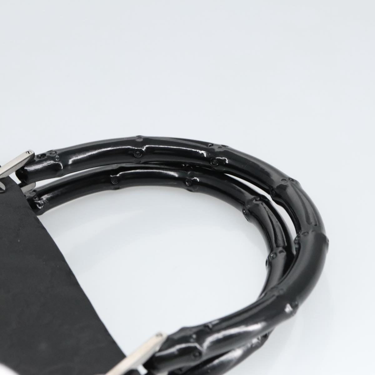 Gucci Bamboo Black Canvas Tote Bag ()