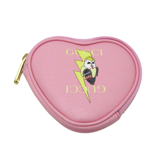 Gucci Heart Pink Leather Wallet  ()