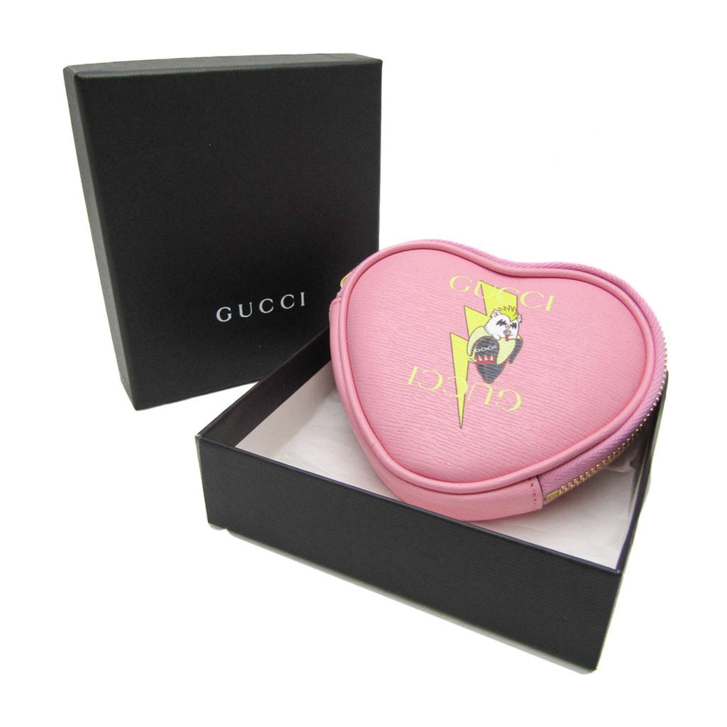Gucci Heart Pink Leather Wallet  ()
