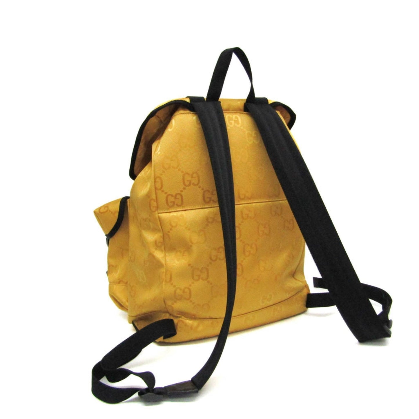 Gucci Off The Grid Yellow Canvas Backpack Bag ()