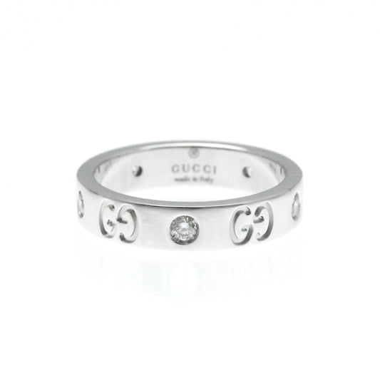 Gucci Icon Silver White Gold Ring Jewelry ()