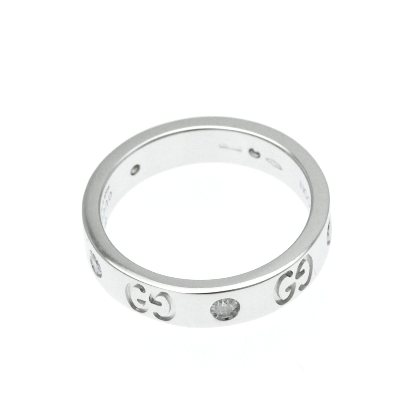 Gucci Icon Silver White Gold Ring Jewelry ()