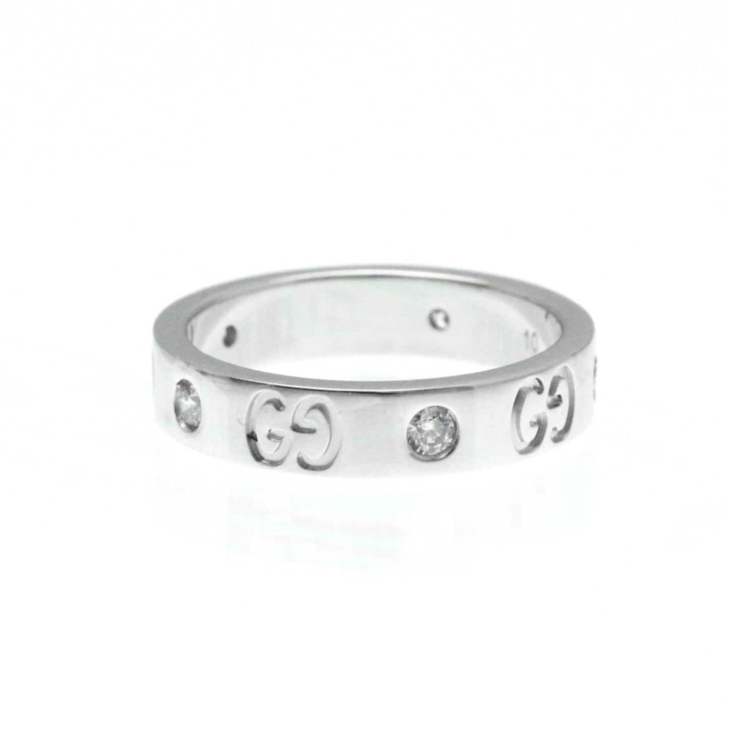 Gucci Icon Silver White Gold Ring Jewelry ()