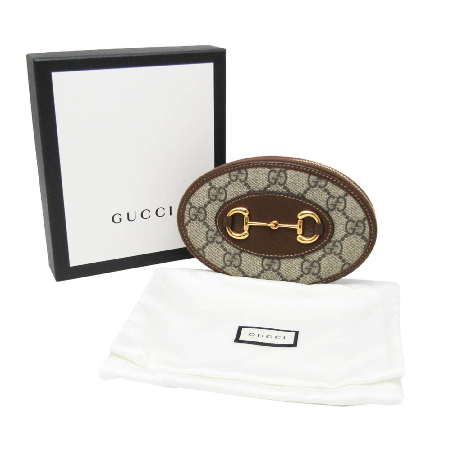 Gucci Horsebit Beige Calfskin Wallet  ()