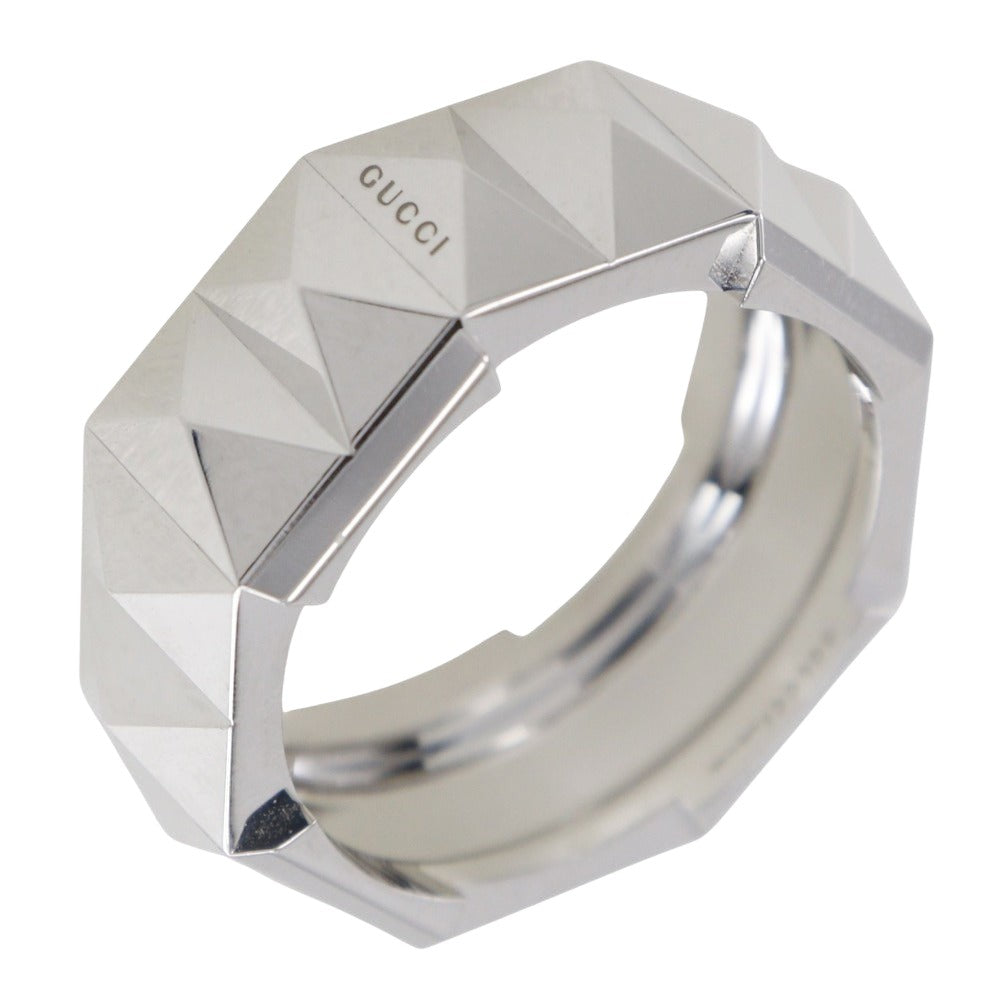 Gucci Link To Love Silver White Gold Ring Jewelry ()