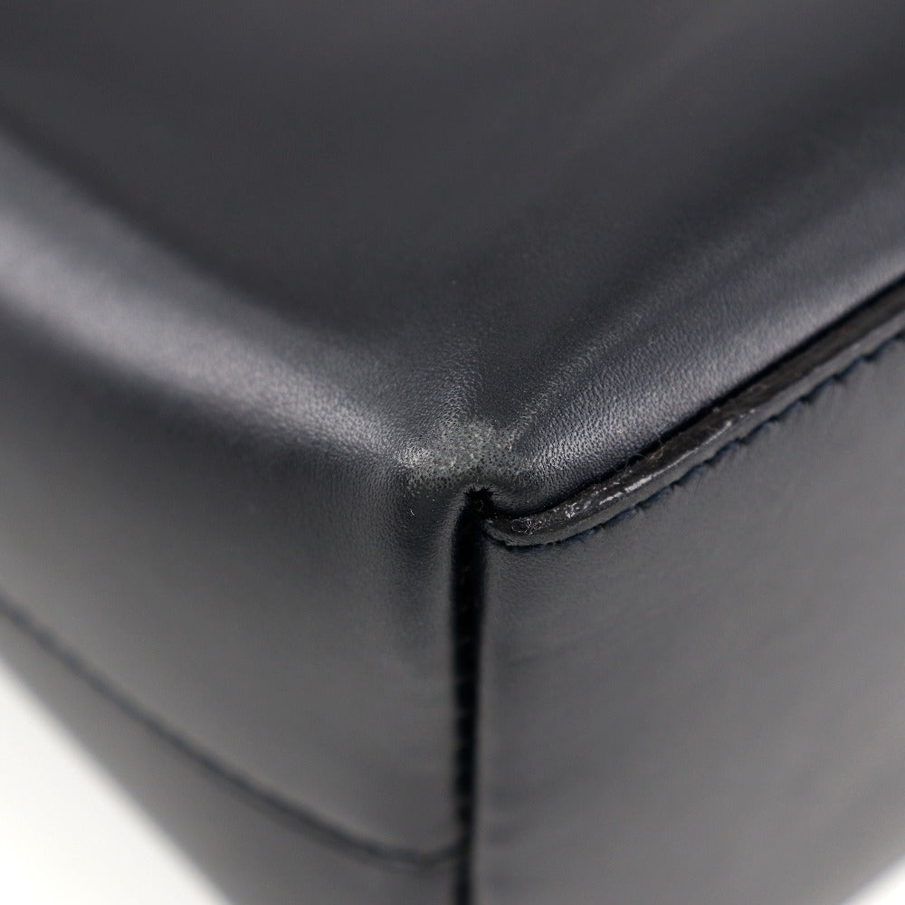 Gucci Bamboo Black Leather Handbag ()