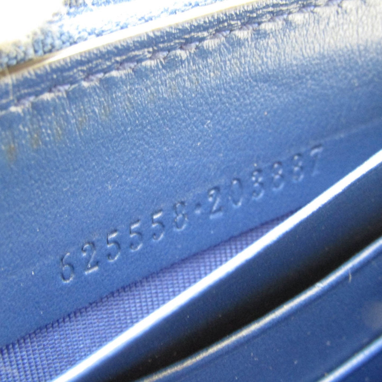 Gucci Diamante Navy Leather Wallet  ()