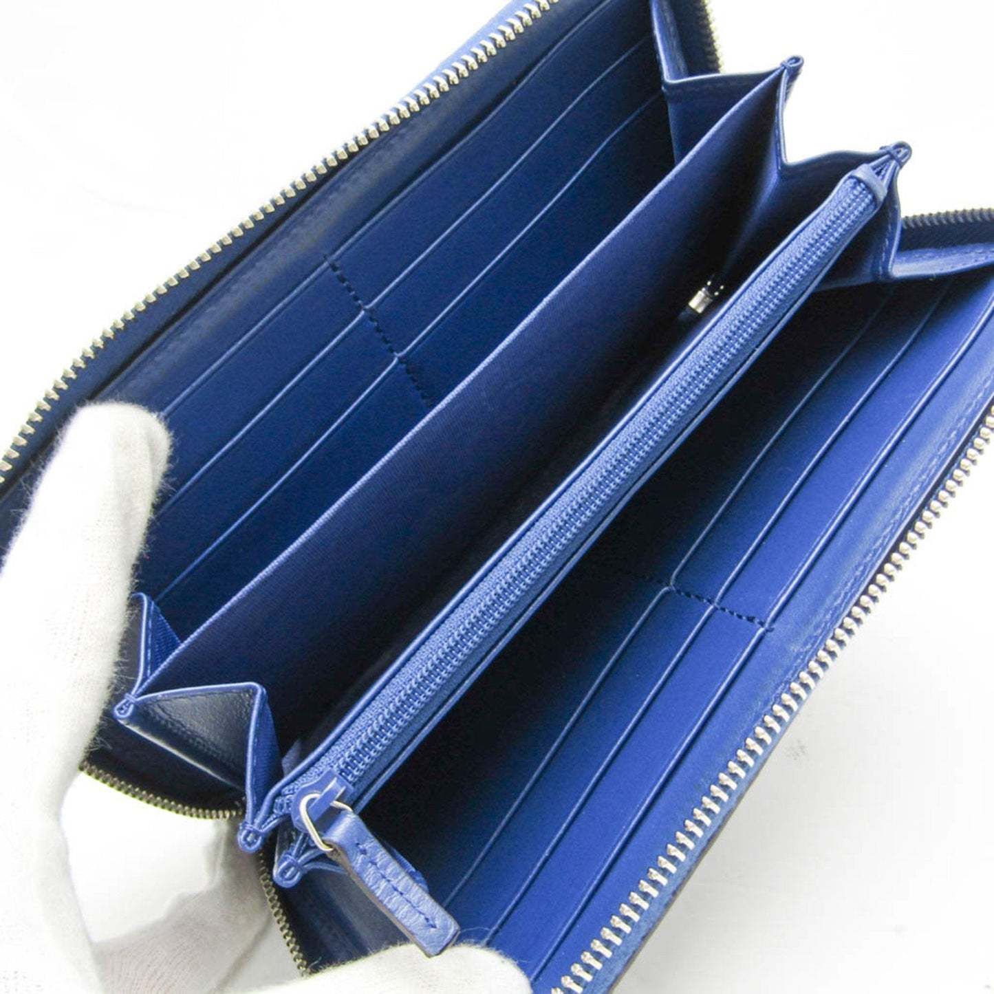 Gucci Diamante Navy Leather Wallet  ()