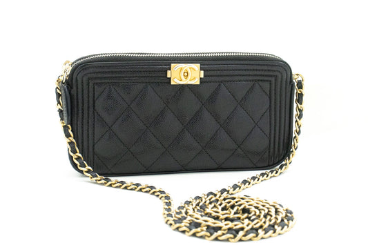 Chanel Wallet On Chain Black Leather Shoulder Bag ()