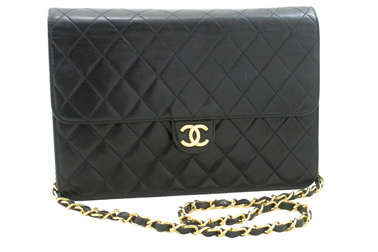 Chanel Black Leather Shoulder Bag ()