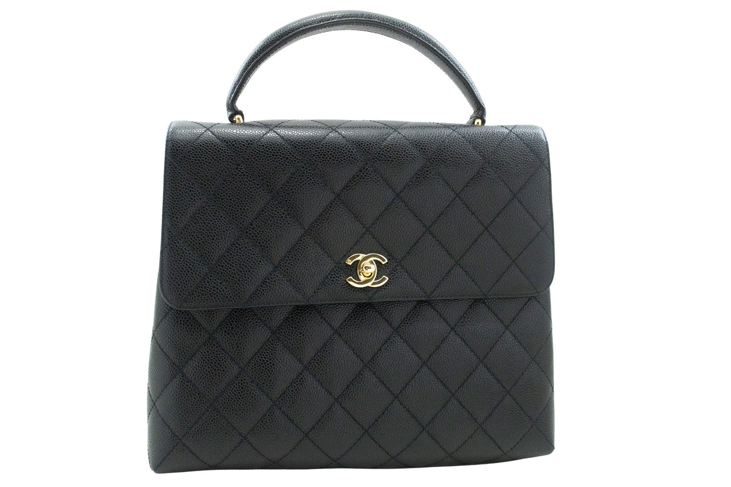 Chanel Black Leather Shoulder Bag ()