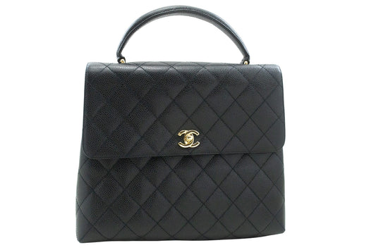 Chanel Black Leather Shoulder Bag ()