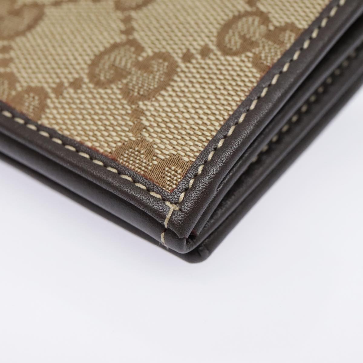 Gucci Gg Marmont Beige Canvas Wallet  ()