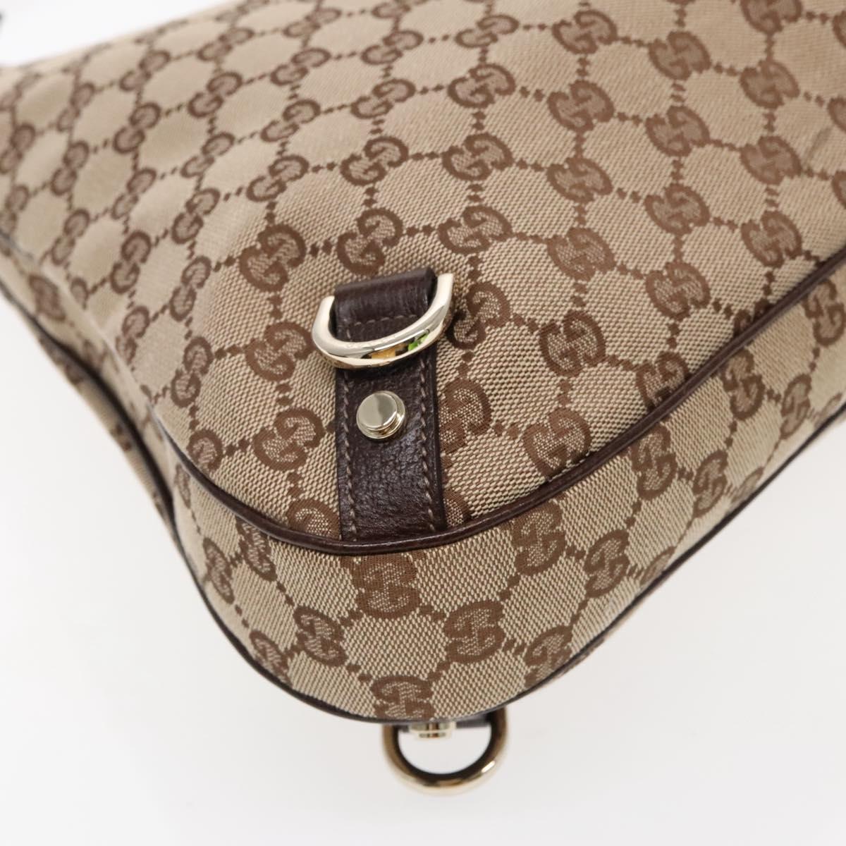 Gucci Abbey Beige Canvas Shoulder Bag ()