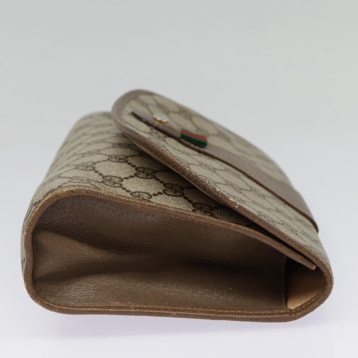 Gucci Ophidia Beige Canvas Clutch Bag ()