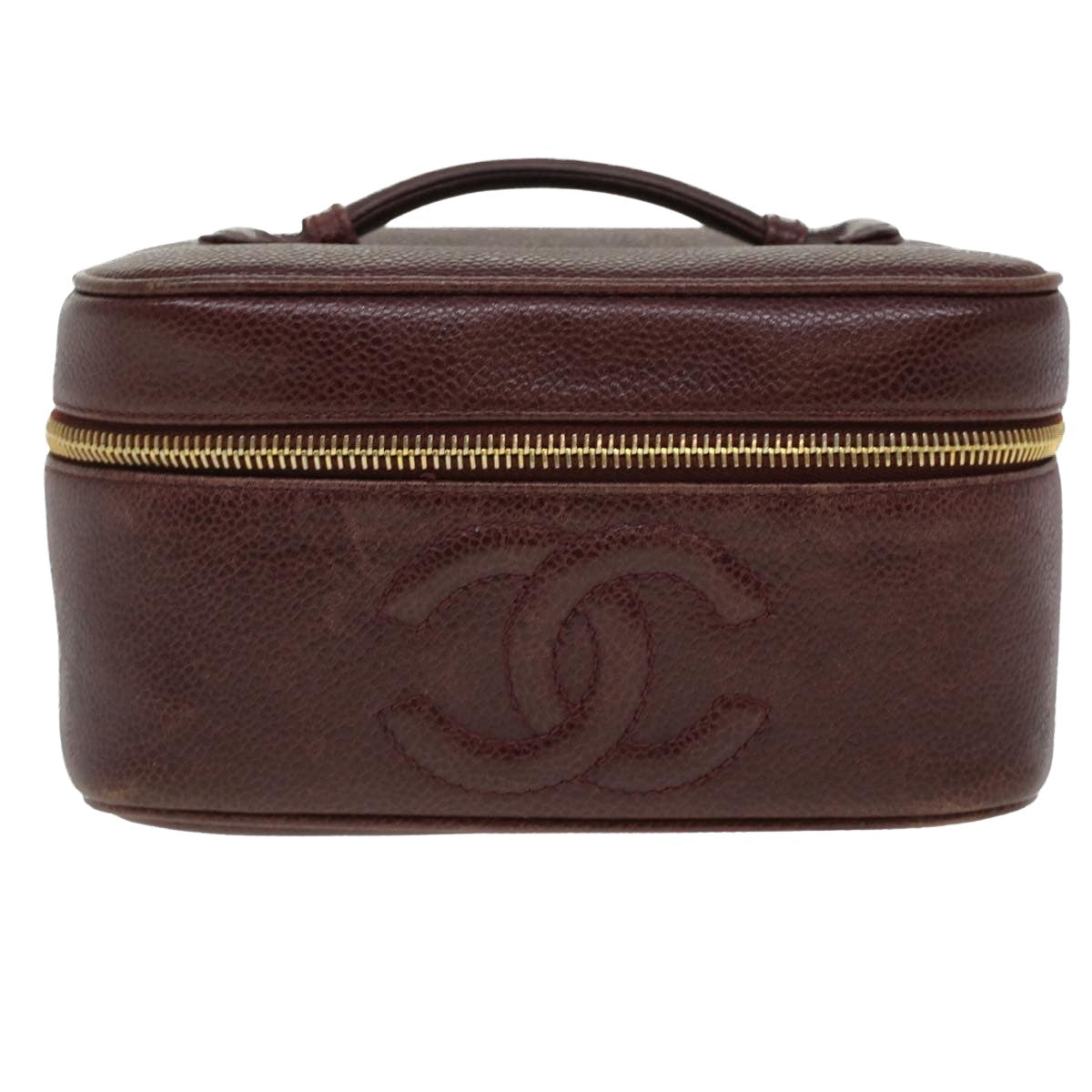 Chanel Brown Leather Vanity clutch bag